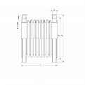 Компенсатор осевой  фланцевый КСОF 80-16-60 L=185