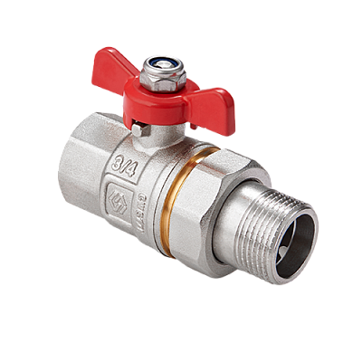 BV.520.04 Кран-американка MVI 1/2" внутренняя-наружная, бабочка