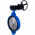 Затвор дисковый Ridval тип RVB 01 DN200 PN16,корпус чугун, диск чугун, EPDM, Редуктор СИНИЙ